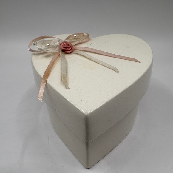 Other - Heart Shaped Ceramic Trinket Box